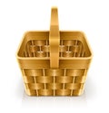 Wooden weave basket