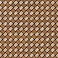 Wooden weave texture background. Abstract decorative wooden textured basket weaving background. Seamless pattern. Royalty Free Stock Photo