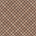 Wooden weave texture background. Abstract decorative wooden textured basket weaving background. Seamless pattern. Royalty Free Stock Photo