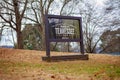 Wooden Welcome to Tennessee Sign at Roadside