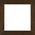 Wooden wenge walnut square frame, wooden wenge walnut frame made of a combination of different woods Royalty Free Stock Photo