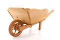 Wooden wheelbarrow