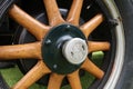 Wooden Wheels on a Nash Sedan