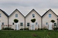 Wooden white houses