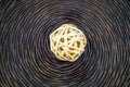 Wooden wicker balls Royalty Free Stock Photo