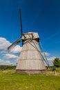 Wooden wind mill in Dudutki village, Belar