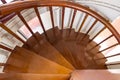 Wooden Winder Stairway Royalty Free Stock Photo