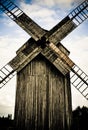 Wooden windmill