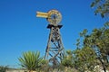 West Texas wooden windmill in the Big Bend area Royalty Free Stock Photo