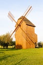 Wooden windmill, Czech Republic Royalty Free Stock Photo