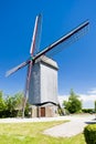 Wooden windmill, France Royalty Free Stock Photo