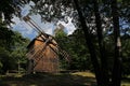 Windmill in open air museum, Roznov pod Radhostem, Czechia Royalty Free Stock Photo