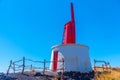 Wooden windmill at Sao Jorge island in the Azores, Portugal Royalty Free Stock Photo