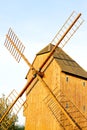 wooden windmill, Stary Poddvorov, Czech Republic Royalty Free Stock Photo
