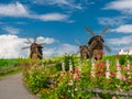 Wooden windmills. Vodianiki, Cherkasy region, Ukraine