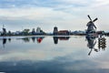 Wooden Windmills Zaanse Schans Village Holland Netherlands