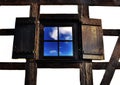 Wooden window Royalty Free Stock Photo