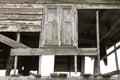 wooden window decaying Royalty Free Stock Photo