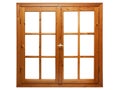 Wooden window isolated Royalty Free Stock Photo