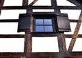 Wooden window in perspective Royalty Free Stock Photo