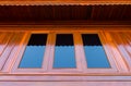 Wooden windows Royalty Free Stock Photo
