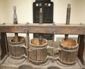 Wooden wine presses