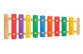 wooden xylophone toy illustration isolated on a white background Royalty Free Stock Photo