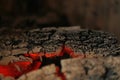 Woodfire Fire glow wood Royalty Free Stock Photo