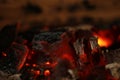 Woodfire Fire glow wood Royalty Free Stock Photo