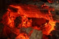 Woodfire Fire glow wood Royalty Free Stock Photo