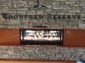 Woodford Reserve fireplace