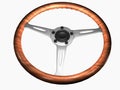 Woodgrain steering wheel