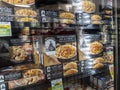 Woodinville, WA USA - circa April 2022: Angled view of Beecher`s World Famous Mac and Cheese for sale in the freezer aisle of a