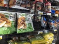 Woodinville, WA USA - circa April 2022: Angled view of Caulipower brand chicken tenders for sale in the freezer section of a