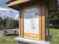 Woodinville, WA USA - circa April 2021: View of the extensive King County regional trail system map Royalty Free Stock Photo