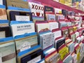 Woodinville, WA USA - circa December 2022: Angled, selective focus on greeting cards for sale inside the gift section of a Haggen Royalty Free Stock Photo