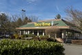 Woodinville, WA USA - circa February 2022: Street view of a Taco Time fast food restaurant on a bright, sunny day downtown