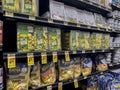 Woodinville, WA USA - circa May 2022: Angled view of a variety of pre-packaged refrigerated pasta for sale inside a Haggen