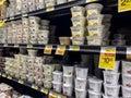 Woodinville, WA USA - circa May 2022: View of a variety of yoghurt for sale inside a Haggen Northwest Fresh grocery
