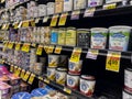 Woodinville, WA USA - circa May 2022: View of a variety of yoghurt for sale inside a Haggen Northwest Fresh grocery