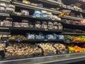 Woodinville, WA USA - circa September 2022: Close up view of produce for sale in the refrigerated section of a Haggen grocery