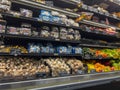 Woodinville, WA USA - circa September 2022: Close up view of produce for sale in the refrigerated section of a Haggen grocery Royalty Free Stock Photo