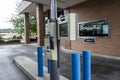 Woodinville, WA USA - circa September 2021: Street view of a drive thru bank deposit station at a Chase Bank Royalty Free Stock Photo