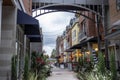 Woodinville, WA USA - circa September 2021: View of the wine walk area in the new Woodinville Schoolhouse District area