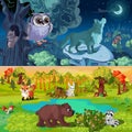 Woodland Animals Horizontal Banners