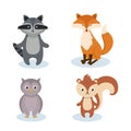 woodland animals wild icon