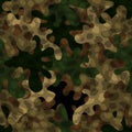 Woodland camouflage pattern background seamless vector illustration