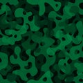 Woodland green camouflage seamless pattern background vector illustration Royalty Free Stock Photo