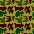 Woodland hunting camoflauge seamless pattern