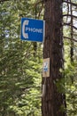 Woodland phone sign_Stock